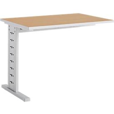 Schäfer Shop Select Aanbouwtafel Moxxo IQ, rechthoekig, C-poot, B 1000 x D 600 x H 735 mm, beukenpatroon