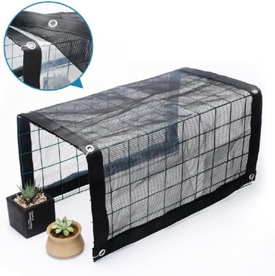 KZQ Zonnescherm Met Standaard Voor Balkon En Tuin 50x48x36 Cm Schaduwdoek Plantenbescherming Voor Vetplanten En Bloemen