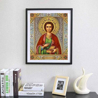 Kit de broderie diamant 5D à faire soi-même, broderie diamant, décoration d'intérieur, motif mosaïque Maria Home 20X30CM gray