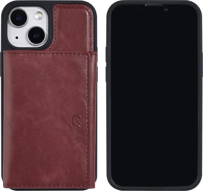 UNIQ Accessory - Telefoonhoesje voor Apple iPhone 13 Mini - Rood - PU-materiaal - Uitstekende Bescherming