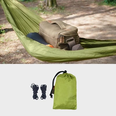 Draagbare Hangmat - Outdoor Relax - Kamperen Reizen - Lichtgewicht Compact - 30 kg Capaciteit - Gras Groen