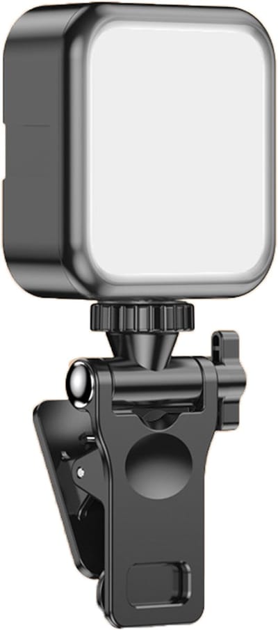 carmdering - LED-selfielamp - Mobiele telefoonlamp - Verstelbare 3 lichtstanden - Geschikt voor mobiele telefoon, camera, laptop, mobiele selfielamp, videoconferenties, TikTok, vlog - zwart