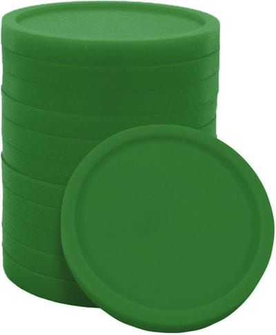 Grootverpakking: CombiCraft blanco kunststof winkelwagenmunt 23 mm formaat € 1 Groen - 1000 stuks