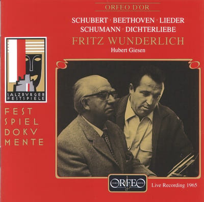 Fritz Wunderlich, Hubert Giesen - Dichterliebe, Lieder (Live Recording 1965) (CD)