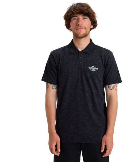 Quiksilver Polo Stretch Korte Mouw Poloshirt Zwart S Man