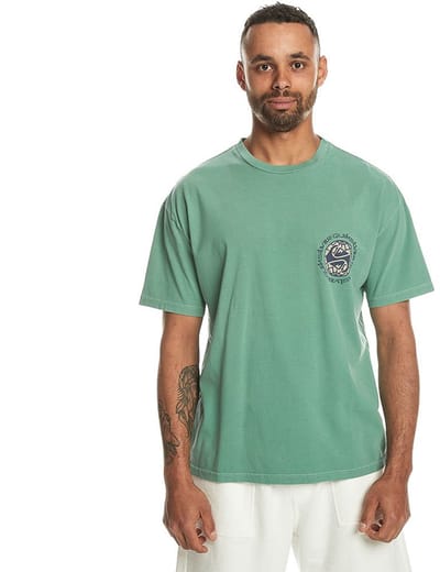 Quiksilver Achance T-shirt Met Korte Mouwen Groen L Man
