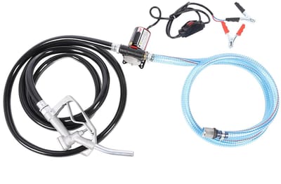 Electric Self Priming Engine Oil Pump, 12V Fuel Transfer Pump with Switch, 16.4ft Suction Height, 32ft Drain Head, 10GPM Engine Oil Exchange Pump For Petrol, Kerosene