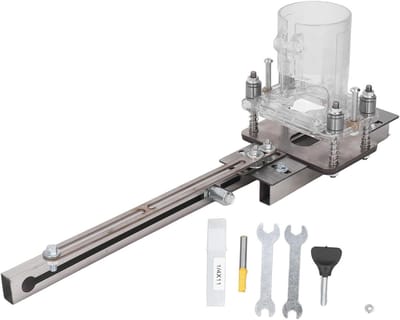Houtfrees - Trimfrees bovenfrees - Houtbewerking precisie - Hoge werkefficiëntie - Compact lichtgewicht - Zilver transparant