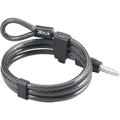 AXA RLE 150/10 - Insteekkabel - Kabelslot - Combineren met Ringslot - 150 cm lang - diameter 10 mm - Zwart