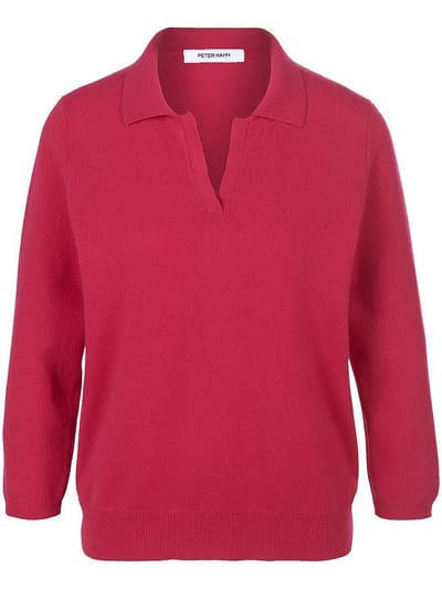 Polotrui scheerwol en kasjmier Van Peter Hahn pink