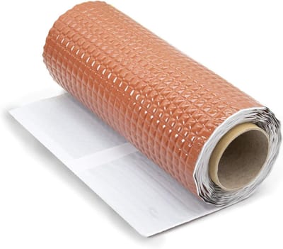 Dichtingsband voor schoorstenen - Dakreparatie tape - Schoorsteen afdichten - Wafelpatroon oppervlak - 300 mm x 5 m - Rood