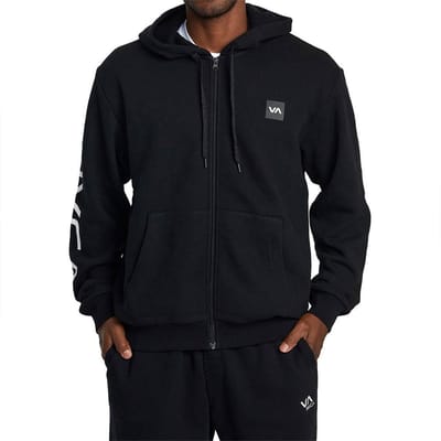 Rvca Graphic Sweatshirt Met Rits Zwart M Man
