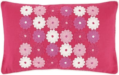 Dutch Decor MERODE - Kussenhoes 30x50 cm - fuchsia - roze - met rits