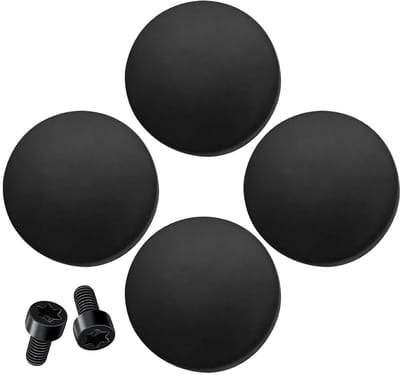 Vervangende deurbelknoppen - Belknoppen set - Huisbeveiliging verbeteren - Roestvrije legering - 4 stuks - Zwart