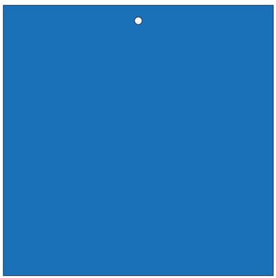 Markeringsplaatje blauw, beschrijfbaar, 100 stuks 200 x 200 mm