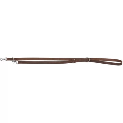 Gewaxt en verouderd lederen heartbeat hondenriem Trixie Rustic