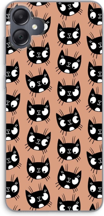 Case Company® - Hoesje geschikt voor Samsung Galaxy A05 hoesje - Kat - Soft Cover Telefoonhoesje - Bescherming aan alle Kanten en Schermrand