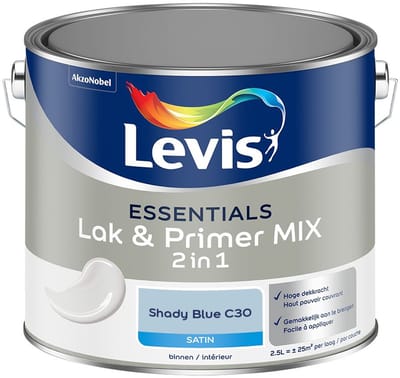 Levis - Essentials Lak & Primer Mix - Shady Blue C30 - Mengverf - 2,5 L