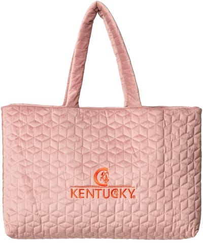 Kentucky Horsewear - Velvet bag old rose Kentucky logo