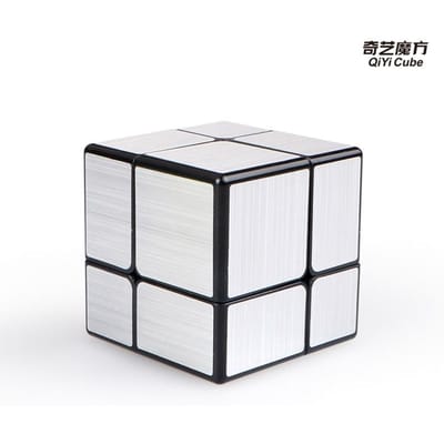 Mirror Cube 2x2 3x3 Goud en Zilver Stressverlichtende Kubus Speciale Vorm Speed Cube Puzzelspeelgoed Kinderpuzzel Cadeauspeelgoed white
