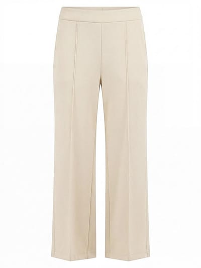 Wide Fit jersey 7/8-broek Van Peter Hahn beige