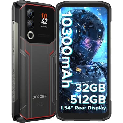 DOOGEE Blade20 Ultra Robuuste Smartphone, 32GB+512GB, 1,54  Achterscherm, 10300mAh, 50MP, 6,6  HD+, 3 Kaartsleuven/NFC/IP68