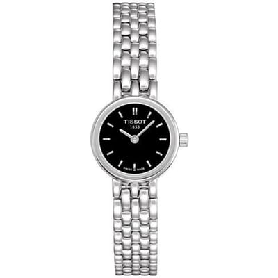 Tissot Le Locle Serie Kwarts Uurwerk Waterdicht Minimalistisch Klein Wijzerplaat Horloge Dameshorloges Zwart Roestvrij Staal T058.009.11.051.00 Regular Watch Box,Black black