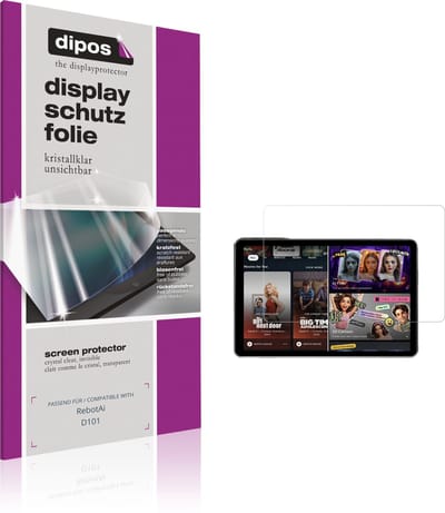 dipos – 2x Beschermfolie geschikt voor RebotAi D101 | Krasbestendige & heldere Screenprotector Ultra-Thin