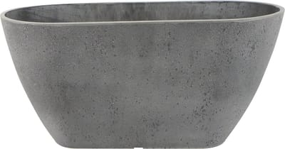 Ter Steege Plantenbak - balkon - kunststof - donkergrijs - 36 x 16 cm - Buiten gebruik