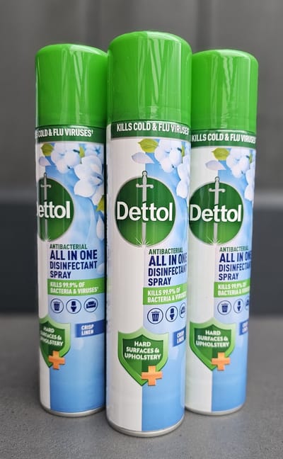 Dettol - ALL IN ONE- Desinfecterende Linnen - Frisheid Spray - 3x300ml​ - Voordeelverpakking