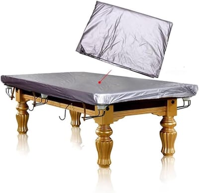 Tafelhoes - Beschermhoes Speeltafel - Tafel Beschermen - Waterdicht Stofdicht - Tot 12 voet - Zilver