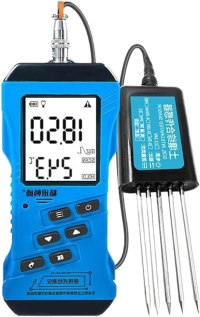 Bodem Analyse Apparaat - Bodemmeter pH meter - Planten Verzorgen - Multi-parameter Meting - PH Meter - Zwart