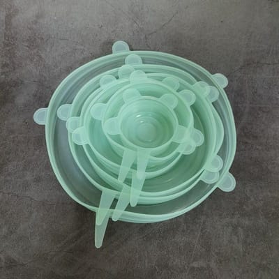 6 STKS Herbruikbare Siliconen Wrap Voedsel Vers Houden Wrap Keuken Gereedschap Siliconen Voedsel Wrap Seal Deksel Stretch Accessoires