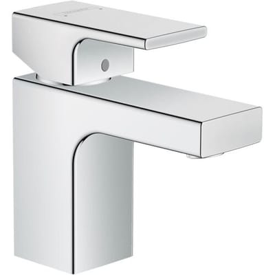 Hansgrohe Vernis Shape 1 greeps wastafelkraan - 70 zinc - zonder afvoer - hoogglans chroom
