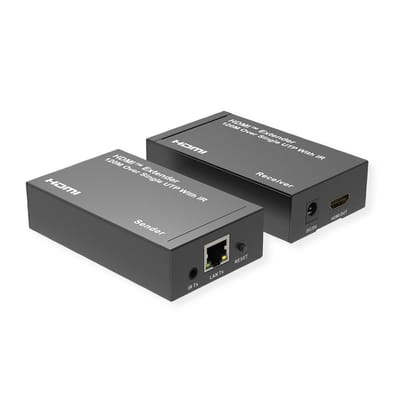 Roline 14.01.3641 HDMI over IP-extender HDMI, RJ45, Infrarood Via het thuisnetwerk (IP) 120 m