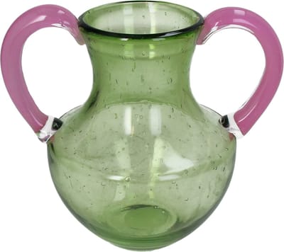 HD Collection Vaas Glas Groen 21x16x21cm