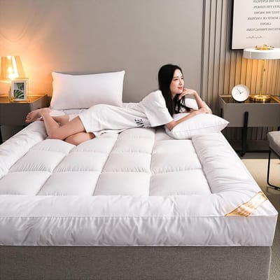 Japanse futonmatras - Opvouwbare slaapmat - Ruimtebesparend slapen - Draagbaar en compact - 180 x 200 cm - A1