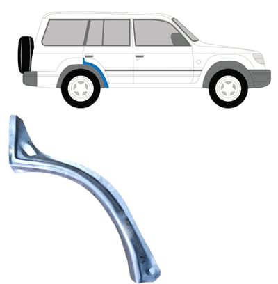 Reparatiepaneel achterspatbord voor Mitsubishi Pajero 1991-2001 / Rechts