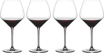 Riedel Rode Wijnglazen Extreme - Pinot Noir - 4 Stuks - Wijnglazen voor rode wijn - Perfect voor proeverijen - Kristalglas - Hoogte 247 mm - Inhoud 770 ml - Glaswerk - Wijnglazen en -benodigheden