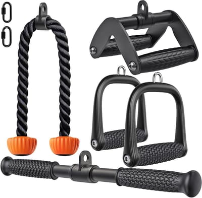 Triceps LAT Pulldown Bijlagen voor Thuis Gym Workout Accessoires met Antislip Grip en Duurzaam Materiaal voor Effectieve Oefeningen en Spieropbouw