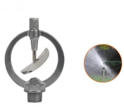 Vlinder- en regendouchekop - Sproeikop voor gazonbesproeiing - set van 2 stuks - roterende sproeier van zinklegering - Met 1/2 inch schroefdraad - Tuinirrigatiegereedschap - Landbouwsproeier