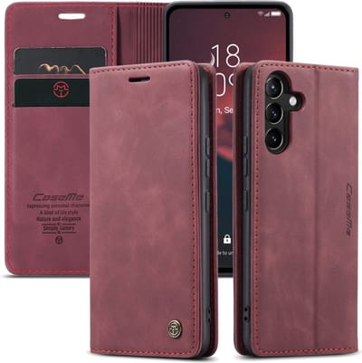CaseMe Hoesje - Geschikt voor Samsung Galaxy A54 Hoesje - CaseMe 013 Book Case - Bordeaux