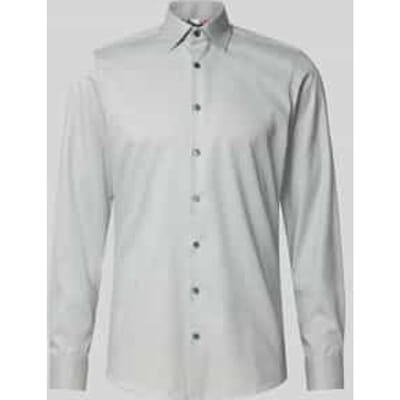 Slim fit zakelijk overhemd met kentkraag