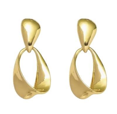 Clip oorbellen -goudkleur- glans- geen gaatje- Charme Bijoux