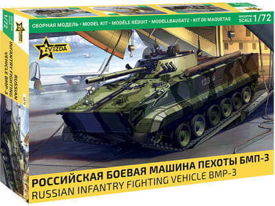 Zvezda Modelbouwpakket Militaire voertuigen - 5079 Russisch Infanteriegevechtsvoertuig BMP-3 - Militair Voertuig Plastic - 1:72 - Modelbouw