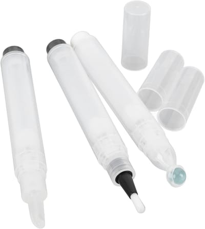 Transparante Rollerball Fles met Borsteltip, 3-delige Set voor Vloeibare Foundation en Serum, Eenvoudig Bijvullen, Ideaal voor Reizen en Make-up Toepassing