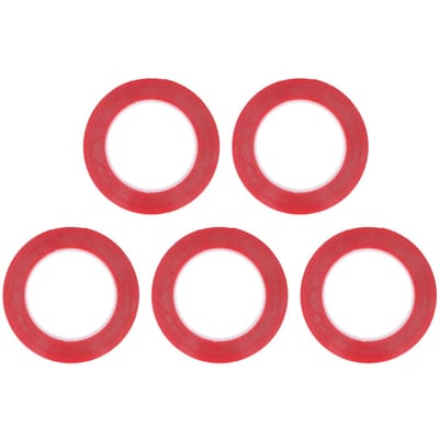 5 stuks Dubbelzijdige Plakband Transparant Acryl Hittebestendig Hoge Hechting red