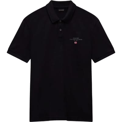 Napapijri Polo Elbas Zwart - Maat XL - Heren