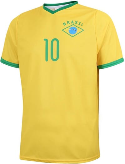 Neymar Brazilie Voetbalshirt - Voetbalshirts Kinderen - Jongens en Meisjes - Sportshirts - Volwassenen - Heren en Dames - Maat 152