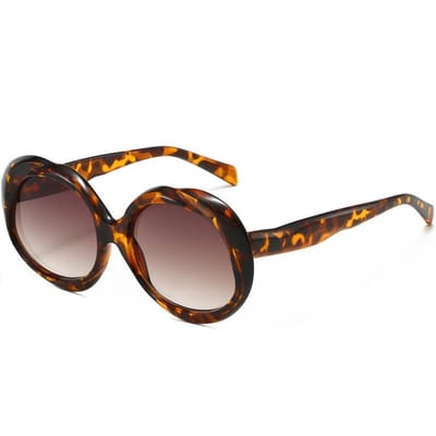 Lunettes de Soleil Rondes Mode Populaire Femmes Punk Rétro Hommes Tendance Cadre Dégradé Lunettes de Soleil Teintes Dégradées UV400 as picture